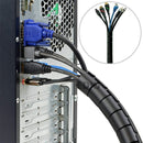 8/10/15/20/25mm 1m Line Organizer Pipe Protection Spiral Wrap Winding Cable Wire Protector Cover Tube(without wire-finder)