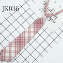 Lazy JK Ties Women Plaid Neck Tie Girls Japanese Style for Jk Uniform Cute Necktie Plaid Uniform School Accessories