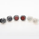 6Pcs 20mm Diameter Round Rocker Switches Black Mini Round Black White Red 2 Pin ON-OFF Rocker Switch KCD1-105