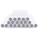 20pc Reusable Eyebrow Brush Tube Leopard Serpentine Diamond Flask Mascara Wand Dust-proof Eyelash Extension Supplies Makeup Tool