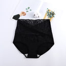 V-neck High Waist Underwear Women Cotton Lace Panties Hot Temptation Girls Belly Briefs