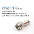 1 Set GX16 Nut TYPE Male & Female Electrical Connector 2/3/4/5/6/7/8/9/10 Pin Circular Aviation Socket Plug Wire Panel Connector