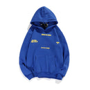 Graffiti Letter Foam Plus Velvet Sweatshirts Men and Women Harajuku Oversized Fleece Hoodie Hip Hop Stranger Things Hooded Hoody