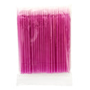 100pcs/pack Bendable Micro Brushes Disposable Microbrush Applicators Eyelash Extensions Eyelash Glue Cleaning Brush for Eyelash