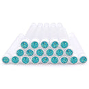 20pc Reusable Eyebrow Brush Tube Leopard Serpentine Diamond Flask Mascara Wand Dust-proof Eyelash Extension Supplies Makeup Tool