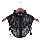 Women Cotton Lace Fake Collar Blouse Vintage Detachable Collar Women&