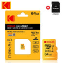 KODAK EVO Plus 256GB Memory Card 128GB U3 4K Micro SD Card 64GB 32GB SDHC Microsd UHS-I C10 TF Trans Flash Microsd with Adapter