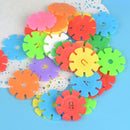 60/100/200pcs Early Education Insert Bag Snowflake Buliding Block Set Baby Puzzle Plastic Assembling Buliding Blocks Toys DDJ