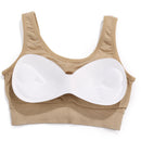 Women Tank Tops Streetwear Push Up Cropped Top for Female Lounge Solid Color Casual Sexy Lingerie Wirefree Camisole Fashion Girl