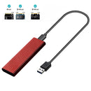 Dual Protocol M2 NVMe/SATA SSD Case 10Gbps HDD Box M.2 NVME NGFF SSD to USB 3.1 Enclosure Type-C to Type-A for M.2 Hard Disk