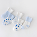 5Pair/lot New boy and girl baby socks thick newborn autumn and winter warm foot sock