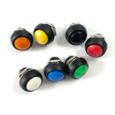 7Pcs PBS-33b 2Pin Mini Switch 12mm 12V 1A Waterproof momentary Push button Switch since the reset Non-locking