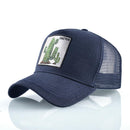 Fashion Animals Embroidery Baseball Caps Men Women Snapback Hip Hop Hat Summer Breathable Mesh Sun Gorras Unisex Streetwear Bone