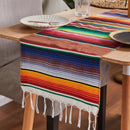 Boho Ethnic Style Beach Blanket Beach Towel Tassels Throw Rug Mexican Style Blankets Picnic Blanket Handmade Striped Tablecloth