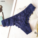 Women Sexy Lace Panties G String Transparent Underwear Hollow Out Panties Mesh Thongs Sex Low Waist Seamless Briefs Lingerie