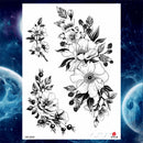 Girls Bracelet Chains Rose Tattoo Stickers Butterfly Body Arm Totem Tattoos Temporary Women Wrist Sexy Black Fake Tatoos