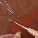 LMDZ Leather Sewing Kit with Waxed Thread Leather Needle Sewing Awl Thimble Leather Working Tools for Shoemaker Canvas Repair