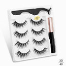 Magnetic Eyelashes 3D Mink Eyelashes Magnetic Eyeliner Magnetic Lashes Short False Lashes Lasting Handmade Eyelash Makeup Tool