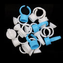 100pcs Disposable Ring Caps Microblading Tattoo Ink Cup For Permanent Pigment Holder Rings Accessories Makeup Tattoo Tools