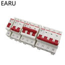 DC 1000V 1P 2P 3P 4P Solar Mini Circuit Breaker Overload Protection Switch6A~63A/80A 100A 125A MCB for Photovoltaic PV System