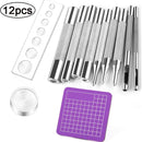 LMDZ Leather Snap Fasteners Kit Metal Button Snaps Press Studs With Installation Tools for Clothing, Leather, Jacket, Jeans Wear