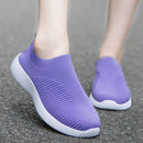 Women Flats Shoes Plus Size 43 Breathable Mesh Platform Sneakers Women Slip on Soft Ladies Casual Shoes Woman Knit Sock Flats 36