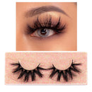 FOXESJI Makeup Eyelashes 3D Mink Lashes Fluffy Soft Wispy Natural Cross Lash Extension Reusable Fake Lashes Mink False Eyelashes