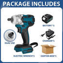 Brushless Cordless Electric Impact Wrench 18V Rechargeable Wrench Power Tool Compatible with Makita Battery Electric wrench