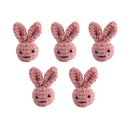 1pc Crochet Bunny Baby Pacifier Clip Chain BPA Free Wooden Beads Appease Soother Chain Clips Newborn Dummy Holder Nipple Clip