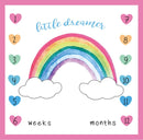 Baby Milestone Background Photo Blanket Infant Photography Backdrop Cloth Kids Photographic Calendar Photo Props Accessories