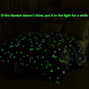 Magical Luminous Kids Blanket Soft Fluffy Flannel Star Moon Blanket Home Rug Children Bedding Fluorescent Quilt Christmas Gift