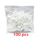 Wholesale 50/100Pcs Disposable Eyelash Glue Fan Cup Rings Holder Container Tattoo Pigment Eyelash Extension Tools Lash Supplies