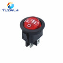 1PCS ON/OFF Round Rocker Switch LED illuminated Car Dashboard Dash Boat Van 12V 24V / 6A 250V / 10A 125V 2/3/4PIN Switch 20MM