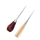 LMDZ Wooden Handle Awls DIY Leather Tent Sewing Awl Shoes Repair Tool Hand Stitcher Leather craft Awl Punch Hole Leather Tools