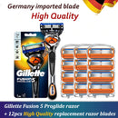 Safety Razor Gillette Fusion 5 Proglide Straight Shaver For Men Shaving Machine With Blades Shave Cassettes For Beard Shavette
