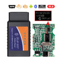 ELM327 Bluetooth-compatible V1.5 PIC18F25K80 ATAL & ATPPS 4mHz Crystal Wifi ELM327 for Android/IOS/PC Torque OBDII Code Reader