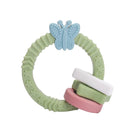 1pc Baby Teether Silicone Bracelet BPA Free Cute Animal Silicone Pendant Wood Ring Teething Rattle for Baby Accessories Toys