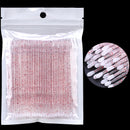Crystal Disposable Eyelash Brushes Swab Microbrushes Eyelash Extension Tools Individual Eyelashes Removing Tools Applicators