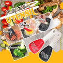 New Multifunctional Kitchen Cooking Spoon Heat-resistant Hanging Hole Innovative Potato Garlic Press Colander Innovative kitchen