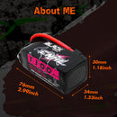 2PCS CNHL 4S 6S 14.8V 22.2V Lipo Battery 1100mAh 1300mAh 1500mAh 100C With XT60 For FPV Airplane Drone Quadcopter Helicopter