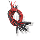 10pcs 3mm 5mm 3v-12v Led Light Red White Yellow For 1/10 Rc Crawler Car Trax Trx4 G63 Axial Scx10 D90 D110 Hsp Yikong