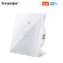 Wifi EU Wall Touch Switch Smart Light Switch 1/2/3 Gang No Neutral Wire Required Tuya Smart Life Home Support Alexa Google Home