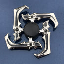 Anime Game Weapon Fidget Spinner Colorful Metal Zinc Alloy Ninja Shuriken Darts Hand Spinner Smooth Electroplate Fidget Gryo Toy