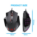 Redragon M908 Impact USB wired RGB Gaming Mouse 12400 DPI 17 buttons programmable game Optical mice backlight laptop PC computer