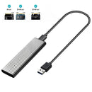 Dual Protocol M2 NVMe/SATA SSD Case 10Gbps HDD Box M.2 NVME NGFF SSD to USB 3.1 Enclosure Type-C to Type-A for M.2 Hard Disk
