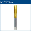 HSS Titanium Coating Screw Tap Drill Bit M2 M2.5 M3 M3.5 M4 M5 M6 M8 M10 M12 Metric Straight Flute Thread Tap Hand Tools