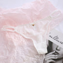 Cute Girls Ladies Mesh T-Back T-String Thongs Sexy Panties Transparent Strawberry Cherry Low-Waisted Seamless Underwear Women
