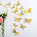 12pcs Suncatcher Sticker 3D Effect Crystal Butterflies Wall Sticker Beautiful Butterfly for Kids Room Wall Decal Home Decoration