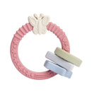 1pc Baby Teether Silicone Bracelet BPA Free Cute Animal Silicone Pendant Wood Ring Teething Rattle for Baby Accessories Toys
