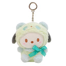 Sanrio 10cm Kuromi My Melody KT Cat PC Dog Hello Kitty Keychain Anime Plush Figure Pendant Accessories Cute Animals Toys